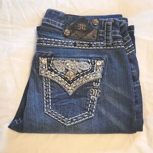 Miss Me Paisley Boot Cut Jeans